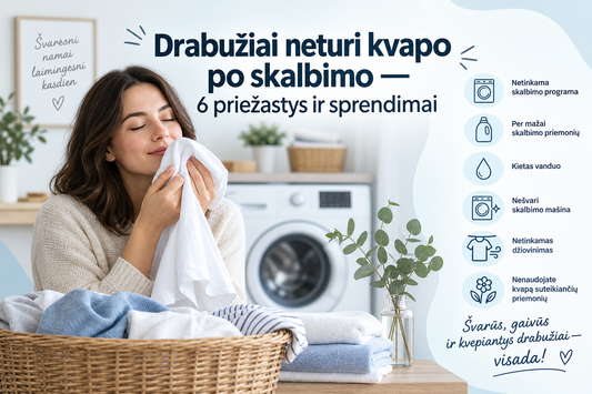 Drabužiai neturi kvapo po skalbimo - Alchemy by RM